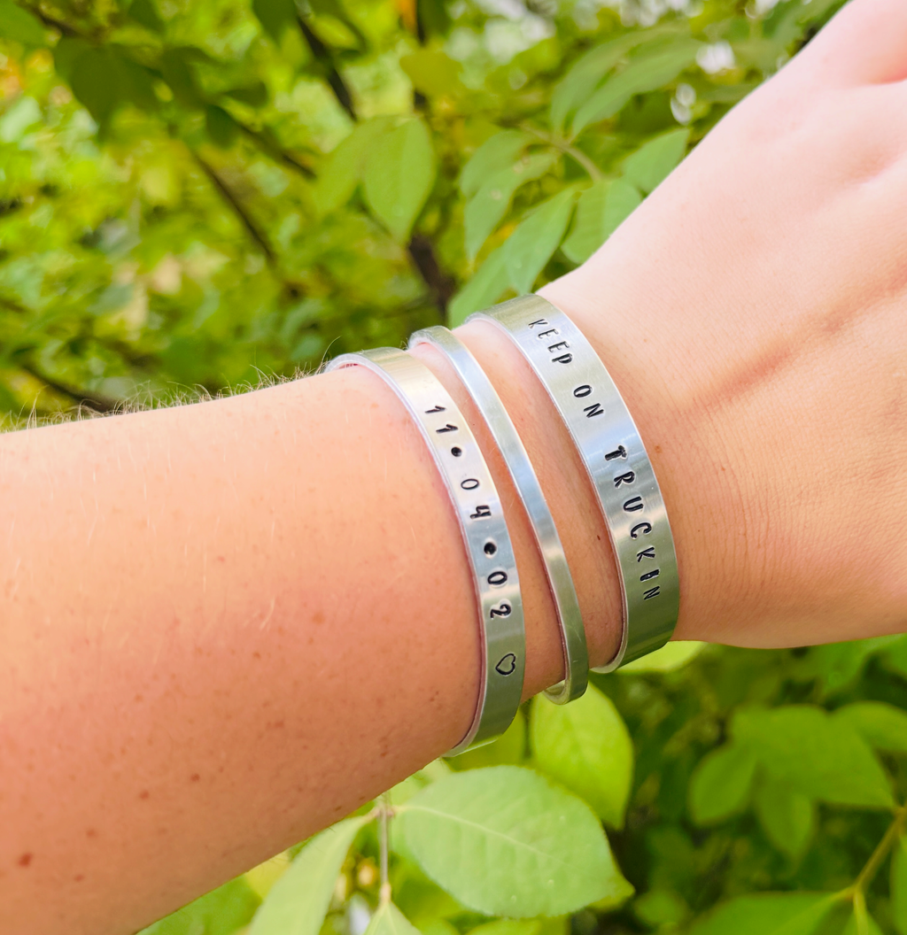 Custom Large Stamped Cuff