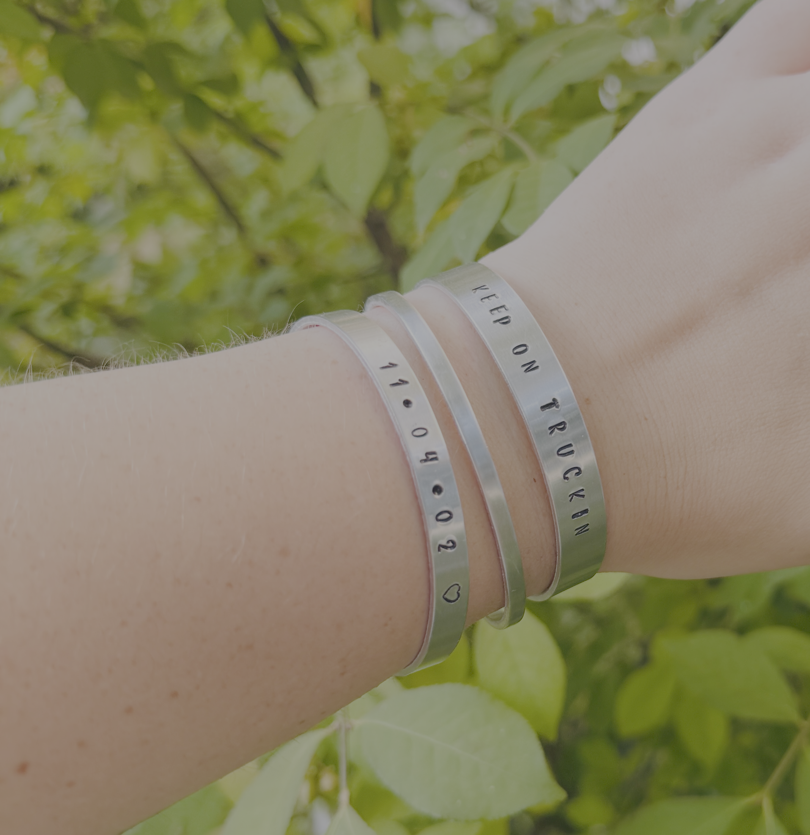 Custom Large Stamped Cuff